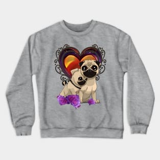 Little pug in love Crewneck Sweatshirt